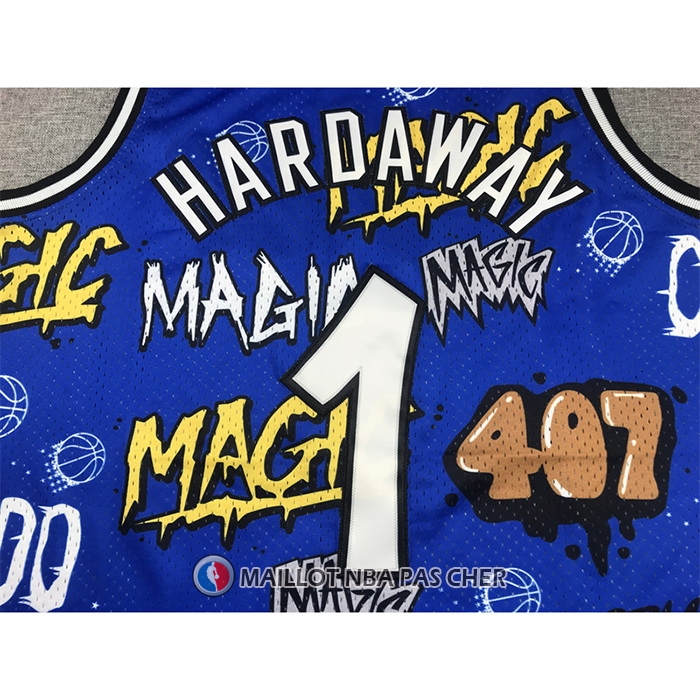 Maillot Orlando Magic Penny Hardaway Slap Sticker Mitchell & Ness 1994-95 Bleu